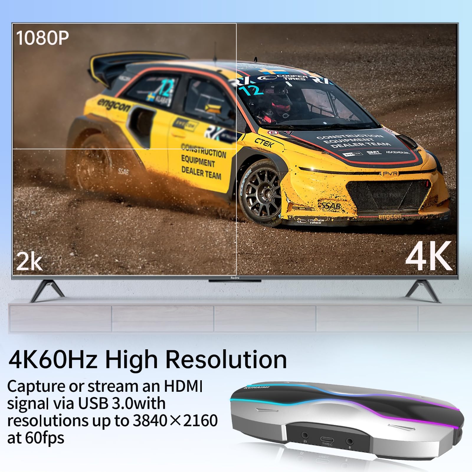 Amazon.co.jp: kuhaimi キャプチャカード 4K HDMI ビデオ